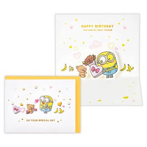 ミニオン ボブ＆ティム【誕生お祝い／立体カード】