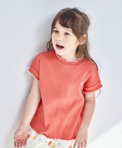 【リブコットン100】配色メローTシャツ