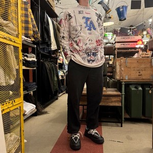 TOPANGA Men's 　スカルポップアート　ロングTシャツ　スカル　ドクロ　ガイコツ