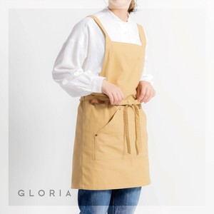 【即納】キャンバスワーク　ショート丈エプロン　キッチン雑貨　おしゃれ