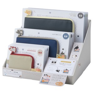 【什器セット】にゃんシーン フラットポーチセット　専用ディスプレイ付き　まとめ割