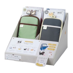 【什器セット】にゃんシーン ショルダーポーチセット　専用ディスプレイ付き まとめ割