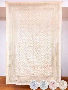 Bed Cover Flower Pattern Pastel 215cm x 144cm