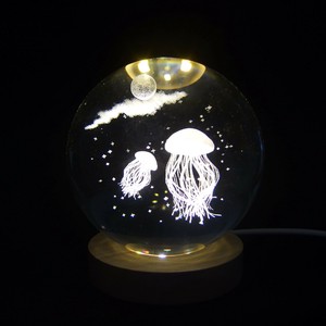 3Dｸﾘｴｲﾃｨﾌﾞｸﾞﾗｽﾎﾞｰﾙ ｸﾗｹﾞ　オブジェ/置物/インテリア雑貨/ギフト　※欠品/入荷未定