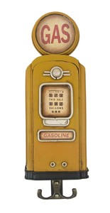 ﾉｽﾀﾙｼﾞｯｸﾃﾞｺ ﾌｯｸ ｶﾞｽﾎﾟﾝﾌﾟ ｲｴﾛｰ　インテリア雑貨/壁収納/レトロ
