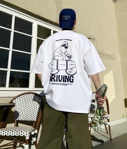 【2025春夏新作】DRIVINGイラスト半袖Tシャツ