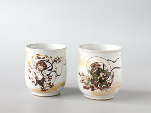 風神雷神 ペア湯呑 当社製造商品
