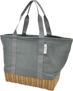 Lunch Bag Gray Basket Charcoal