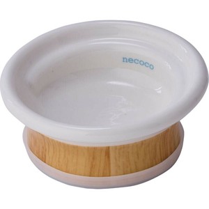 ［ペティオ］necoco 食べやすい木目調食器 ウェットフード向き
