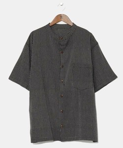 Button Shirt Band Collar