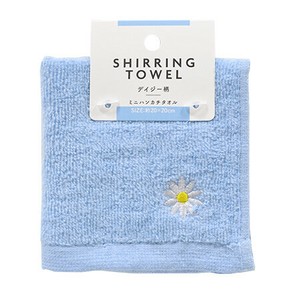 シャーリングミニハンカチタオル　デイジー柄【53248】【100均/100円均一/100円ショップ】