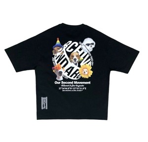 【2025春夏新作】サークルロゴフラワードッグ半袖Tシャツ