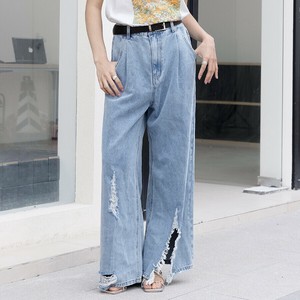 ダメージバギーデニムパンツ