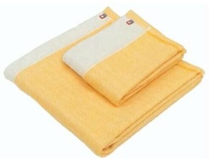 日本製 ガーゼ+パイルのリバーシブルタオル オレンジ/ナチュラル COREG-F-OR