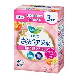 ロリエさらピュア吸水　超吸収スリム　3cc　パウダリーフラワーの香り 44枚