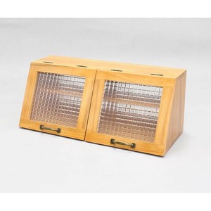 天然木桐材の軽量木製Showcase  W60H25cm ライトブラウン CFB-602525LB