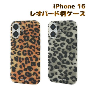 iPhone 16用レオパード柄スマホケース