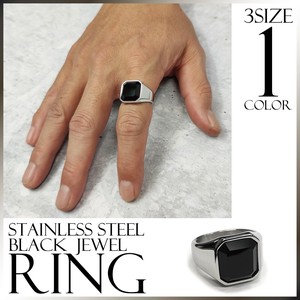 Stainless-Steel-Based Ring Stainless Steel black Men's [2025 NEW]