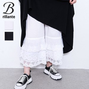 裾3重ティアード 綿レースペチパンツインナー今年も人気 2025新作ss春夏　BRILLANTE東京（186384）