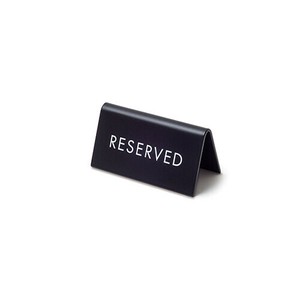 4/下旬入荷【ポッシュリビング】スタンドサイン RESERVED ブラック