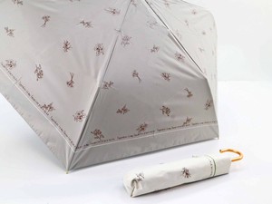 晴雨兼用傘　フラワー＆裾ボーダー