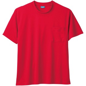 桑和 50381 半袖Tシャツ(胸ポケット付き) Sサイズ レッド(43) SOWA