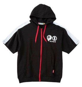 NESTA BRAND ビッグサイズ メンズ 半袖フルジップパーカー ブラック  3L 4L 5L 6L 8L