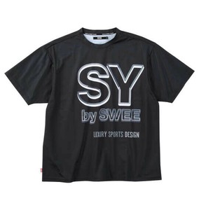 SY32 by SWEET YEARS ビッグサイズ メンズ ネオンビッグロゴ半袖Tシャツ ブラック  3L 4L 5L 6L