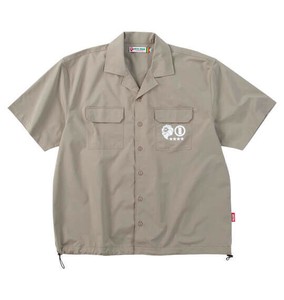 NESTA BRAND ビッグサイズ メンズ オープンカラー半袖シャツ サンドベージュ  3L 4L 5L 6L 8L