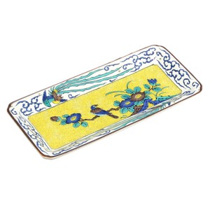 青郊窑 九谷烧 大餐盘/中餐盘 日本制造 5件 1组 8号 日本制造