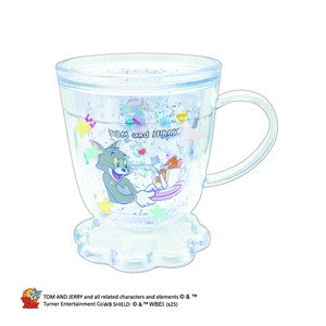 カフェ型グリッターカップ トムとジェリー