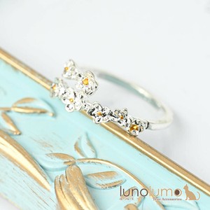 Ring Flower Ladies fashion Bicolor One size fits all Rings