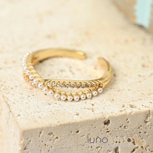 Ring Pearl Ladies fashion One size fits all Rings