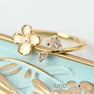 Ring Flower Ladies fashion One size fits all Sparkle Rings