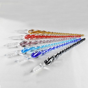 Animal Ornament Glass Dip Pen 4-colors