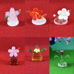[ガラス細工]和の花スタンド