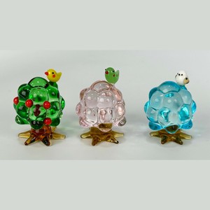 [ガラス細工]木と小鳥シリーズ