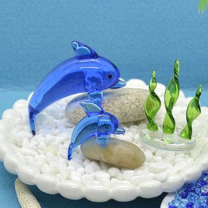 [ガラス細工]波のりイルカ