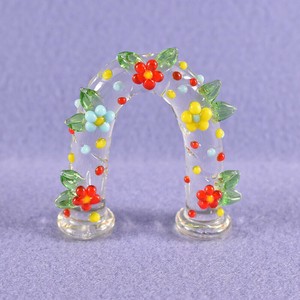 动物摆饰 花朵