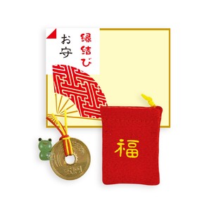 [ガラス細工]ご縁しがみつきカエルお守り