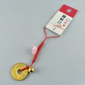 [ガラス細工]縁結びブタ根付け