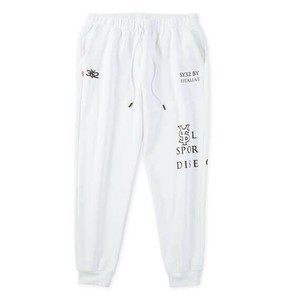 SY32 by SWEET YEARS ビッグサイズ メンズ スパイラルニットパンツ ホワイト  3L 4L 5L 6L