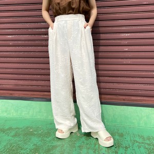 长裤 雅卡尔织布 宽松 立即发货 花卉图案