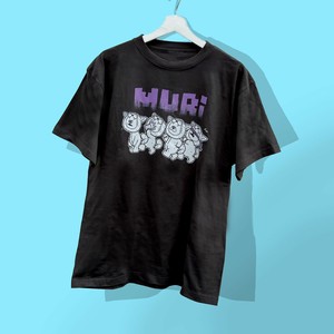 【予約販売・5月中旬】走る 化け猫 かわいい プリント 半袖 Tシャツ ねこ イラスト  レディース メンズ