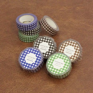 PAPIER PLATZ Washi Tape Gingham Check