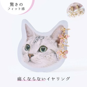 Clip-On Earrings Earrings Nickel-Free Flower Made in Japan