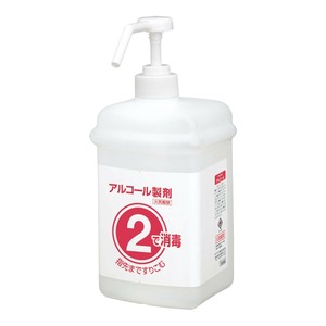 サラヤ　2ボトル　噴射ポンプ付　手指消毒剤用　薬液詰替容器　1L×12本