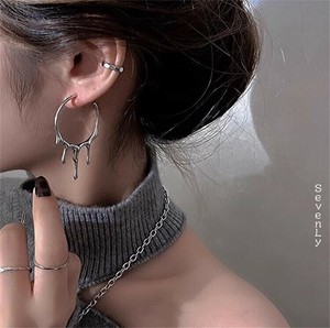 定番 溶岩テクスチャー上品なピアス 耳飾り ピアス「2025新作」