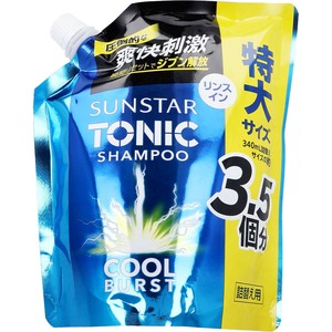 サンスタートニックシャンプー COOL BURST リンスイン 詰替用 特大サイズ 1200mL