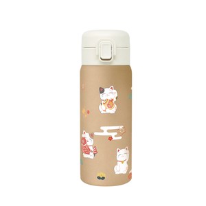 Water Bottle Beckoning Cat One Push 350ml